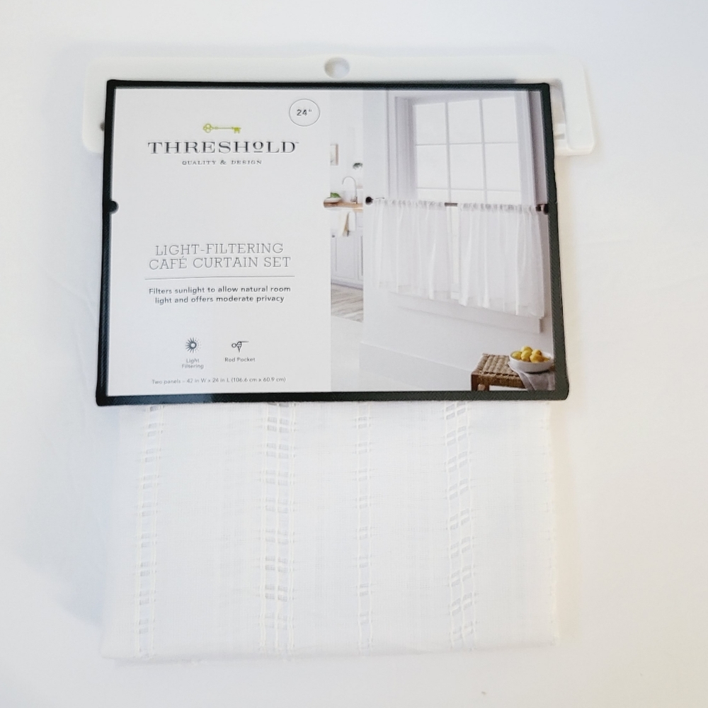 Light Filtering Cafe Curtain Set